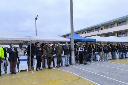 Durante la inauguración del proceso electoral en Cotopaxi.