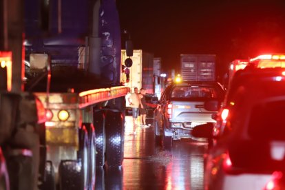 El tránsito vehicular se vio afectado por varias horas.