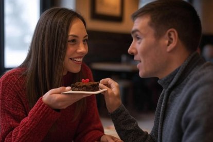 El brownie de Arianna fue suficiente para conquistar a su amigo.