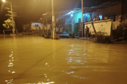 50 familias quedaron afectadas por el fuerte temporal.