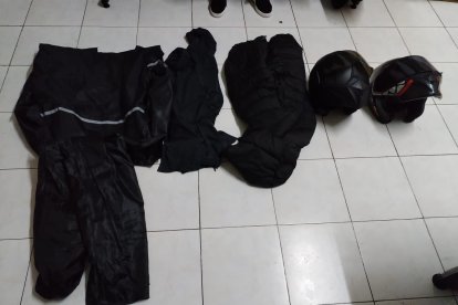 Parte de la evidencia de los detenidos.