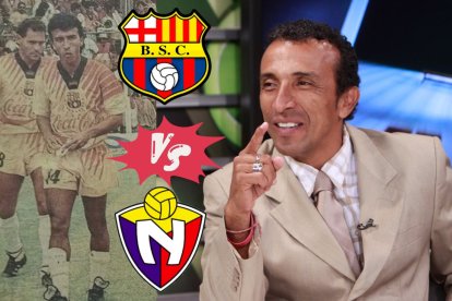 Raúl Avilés en 1993 hizo tres goles con la camiseta de Barcelona SC a El Nacional.