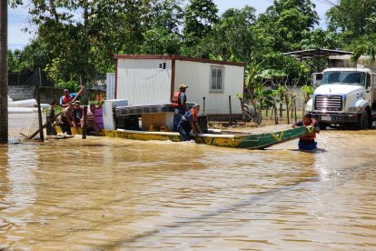 Al menor 200 familias quedaron afectadas como consecuencia de las lluvias.