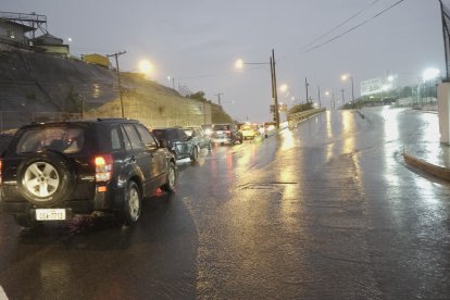 El sector de Bellavista, con la lluvia.