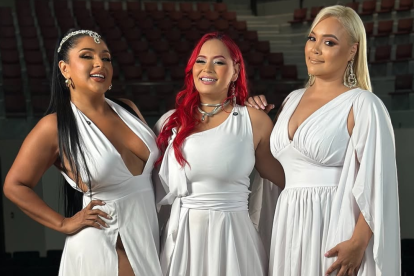 Lila Flores, Mayensi Rivera y Katty Elisa