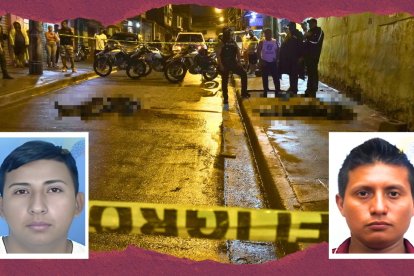 A José Santana Jalca (izquierda) y Jhon Menéndez Domínguez los mataron la noche del lunes.