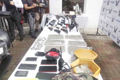 Las evidencias halladas durante los operativos.