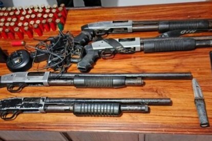 Estas fueron las armas incautadas.