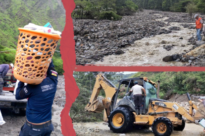Moradores de la parroquia Quinara están afectados por un aluvión.