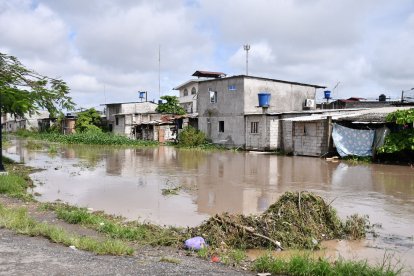 Barrios del norte y sur de la ciudad quedaron inundados por la lluvia que cayó toda la noche y madrugada de este sábado.