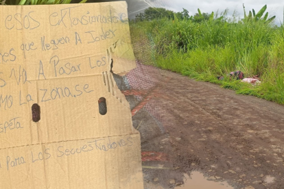 A un costado de un camino, apilados hallaron los cuerpos.