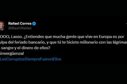 La respuesta de Rafael Correa a Guillermo Lasso.