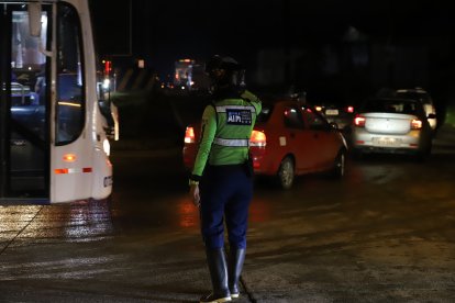 Personal de la ATM en el lugar.
