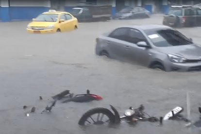 Las lluvias han provocado inundaciones en Esmeraldas.