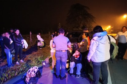 Los pasajeros vivieron momentos de terror tras el aparatoso siniestro vial.