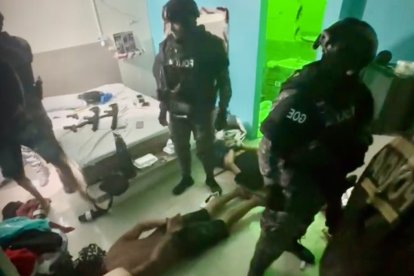 Los hombres se refugiaban en diferentes habitaciones del motel de Portoviejo.