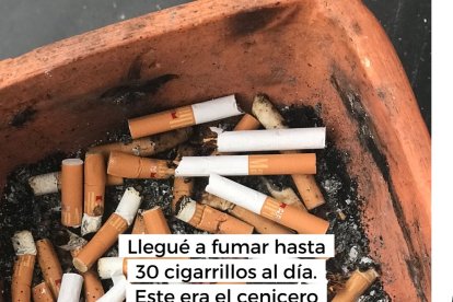 Así quedaba el cenicero.