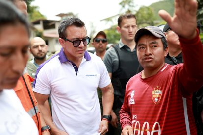 Noboa anunció acciones para ayudar a los damnificados.