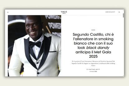 Esta es la portada que abre la publicación de Vogue Italia.