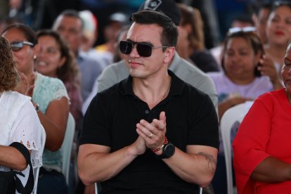 El presidente Daniel Noboa, en foto del 6 de marzo de 2025.