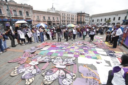 La medida de hecho terminó en la Plaza de Santo Domingo.