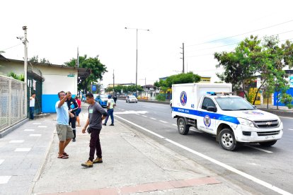 Sitio del accidente en Guayaquil.