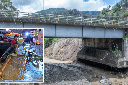 Daños en las infraestructuras de captaciones de agua potable y unos puentes están en riesgo.