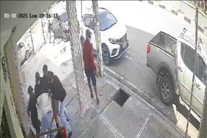 Momento en que el ciudadano fue secuestrado.