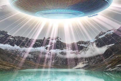 Montañista avistó un objeto volador no identificado.