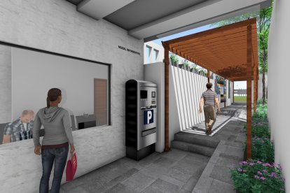 Los trabajos ya arrancaron en este lugar. Esta es una proyección gráfica de cómo sería el ingreso.