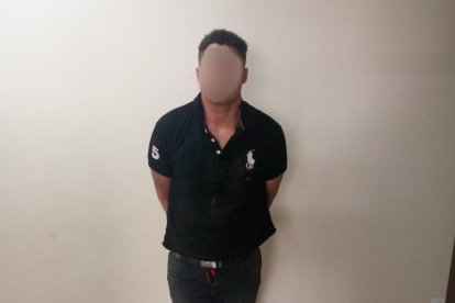 El sospechoso fue capturado en el sector de Palahua, en Cevallos, con la ayuda de la comunidad. Cortesía.