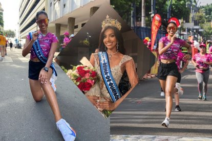 Jennifer Tutivén, reina de Guayaquil en su etapa de atleta, fue parte de la Warmi Runner.