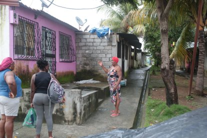 El lugar donde ocurrió la explosión. Cerca encontró la granada.