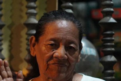 Doña Delia, es conocida como La abuelita de la tienda,