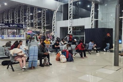 El sujeto fue aprehendido dentro de las instalaciones de la Terminal Terrestre de Quitumbe.