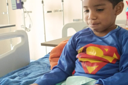 El pequeño fue diagnosticado con leucemia.