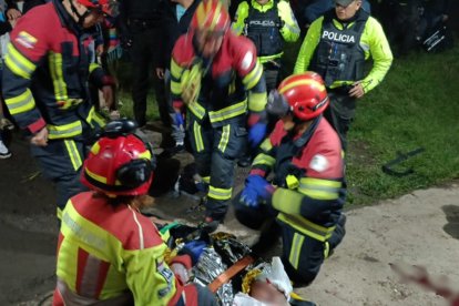 Los Bomberos asistieron a los heridos.