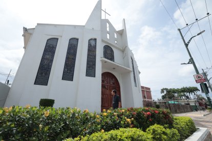 La fachada del nuevo templo.