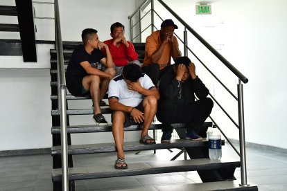 Cinco sujetos fueron detenidos por la Policía.