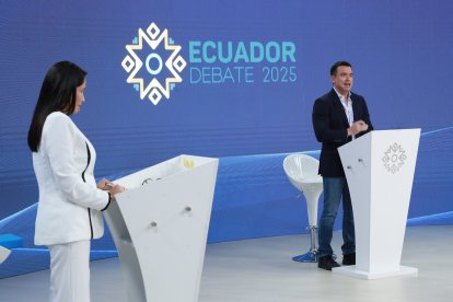 Noboa se refirió al tema sobre el debate presidencial.