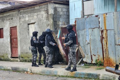 La Policía realizó operativos en Esmeraldas.