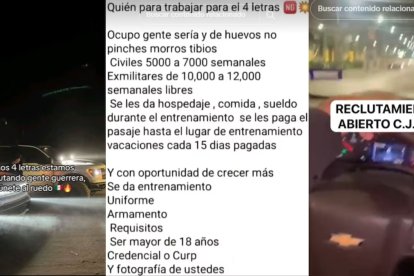 Este es un anuncio auténtico en redes utilizado para reclutar personas.