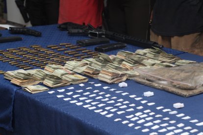 Lo incautado a los capturados.