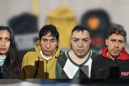 Los sujetos fueron capturados por la Policía, en el sur de Quito.