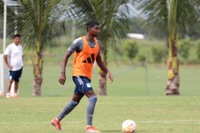 Entrenamiento de Emelec en marzo.