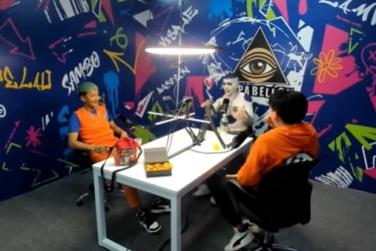 Así grabaron el pódcast con Ñokú.