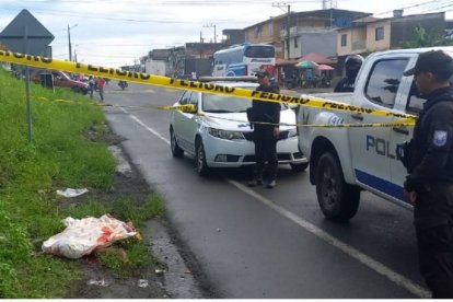 Así quedó el cuerpo de la víctima.