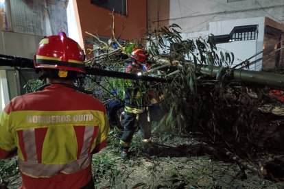 El percance habría ocurrido por las fuertes lluvias.