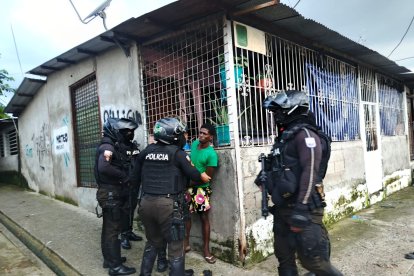 Durante la operación policial.