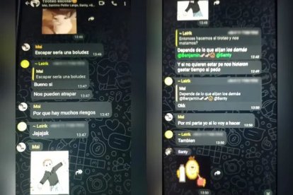 Estos son algunas capturas de los chats filtrados.